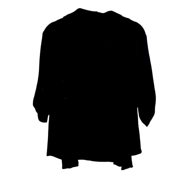 Bobeau Black Open lightweight Jacket with rollup Sleeve Sz S - Picture 2 of 5